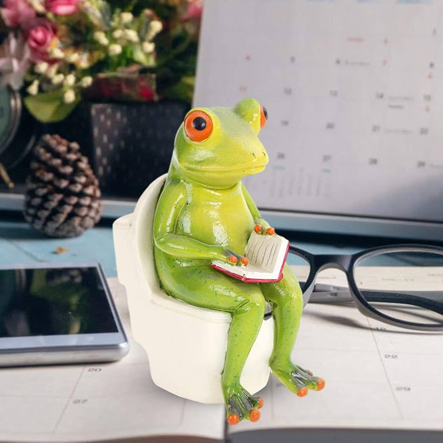 Amazon.co.jp: かわいい カエル 蛙 石の上 にも かえる